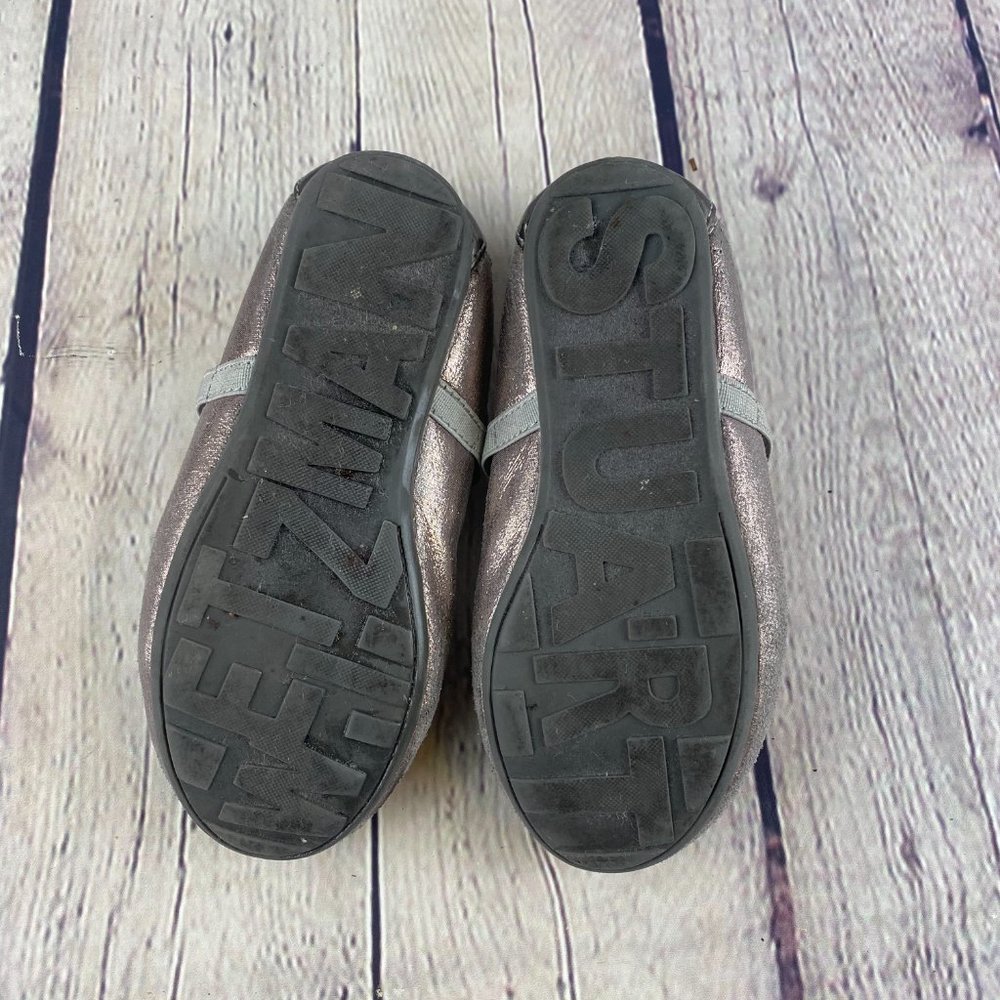 Stuart Weitzman Girls Fannie Glitz-T Flat Shoes - Picture 7 of 8
